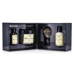 The Art Of Shaving The 4 Elements Of The Perfect Shave - Unscented (New Packaging) (Pre Shave Oil + Shave Crm + A/S Balm + Brush) 4pcs