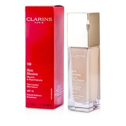 Clarins Nawilżająco-rozświetlający podkład w płynie Skin Illusion Natural Radiance Foundation SPF 10 - #109 Wheat 30ml/1.1oz