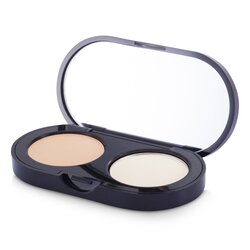 Bobbi Brown Kremowy korektor z pudrem prasowanym New Creamy Concealer Kit - Sand Creamy Concealer + Pale Yellow Sheer Finished Pressed Powder 3.1g/0.11oz