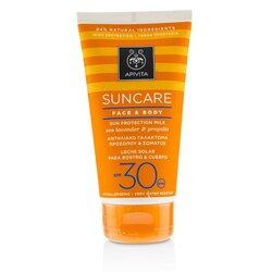 Apivita Suncare Face & Body Sun Protection Milk SPF 30 With Sea Lavender & Propolis (Exp. Date: 12/2019) 150ml/5oz