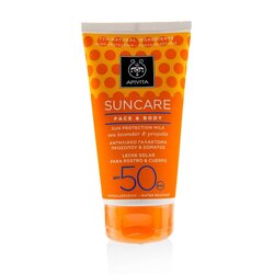 Apivita Suncare Face & Body Sun Protection Milk SPF 50 With Sea Lavender & Propolis (Exp. Date: 12/2019) 150ml/5oz