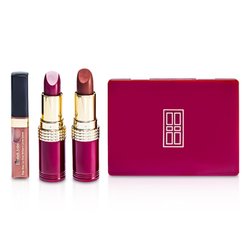 kokoelma: 6x Luomiväri, 1x poskipuna, 2x Lipstick, 1x Huulikiilto, 1x Applicator