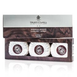 Truefitt & Hill Trzy luksusowe mydełka Sandalwood 3x150g/5.25oz