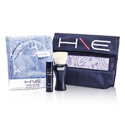 Jane Iredale H\E Minerals Set: Balsam de Buze SPF 15 + Pensulă de Faţă + Mănuşi de Spălat + Geantă 3pcs+1bag