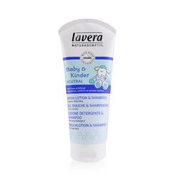 Lavera แชมพู & โลชั่นทำความสะอาดผิว Baby & Kinder Neutral 200ml/6.6oz