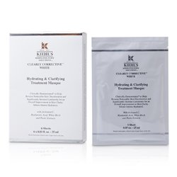 Kiehl's Máscara De Tratamento Clareadora¨& Hidratante Clearly Corrective White (6 Folhas) 6x25ml/0.85oz