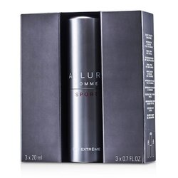 שאנל Allure Homme Sport או אקסטרים ספריי לנסיעות (עם 2 מילויים)
