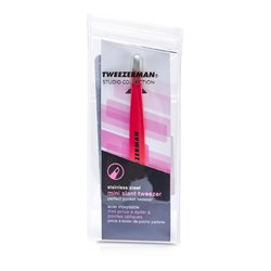 Tweezerman Mini Pinzas Inclinadas - Pink (Colección Studio) -