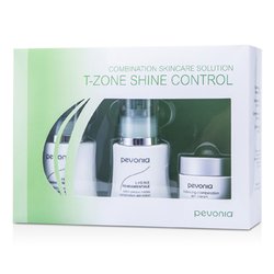 Pevonia Botanica Набор для Комбинированной Кожи - Контроль Жирности в Т-Зоне: Очищающее Средство 50мл/1.7унц + Лосьон 50мл/1.7унц + Крем 20мл/0.7унц 3pcs