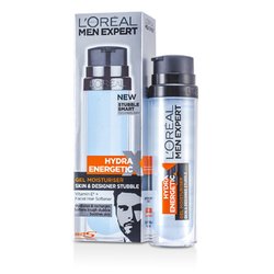 L'Oreal Nawilżający żel na dzień Men Expert Hydra Energetic Skin & Designer Stubble Gel Moisturiser (z pompką) 50ml/1.7oz