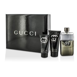 גוצי Guilty Pour Homme Coffret: Eau De Toilette Spray 90ml/3oz + After Shave Balm 75ml/2.5oz + All Over Shampoo 50ml/1.6oz 3pcs