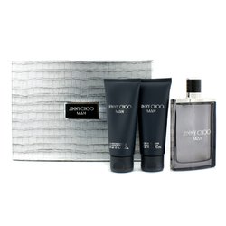 Jimmy Choo ชุด Man Coffret: สเปรย์น้ำหอม EDT 100ml/3.3oz + บาล์มหลังการโกน100ml/3.3oz + เจลอาบน้ำ All Over Shower Gel 3pcs