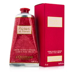 L'Occitane Krem do rąk i paznokci Roses Et Reines Hand & Nail Cream 75ml/2.6oz