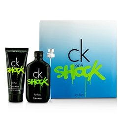 Calvin Klein مجموعة CK One Shock له: ماء تواليت سبراي 100مل/3.4 أوقية + بلسم بعد الحلاقة 100مل/3.4 أوقية 2pcs