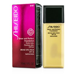Shiseido Base Sheer & Perfect SPF 18 - # B60 Natural Deep Beige 30ml/1oz