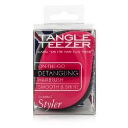 Tangle Teezer Compact Styler On-The-Go Щітка, яка Розплутує Волосся - # Pink Sizzle 1pc
