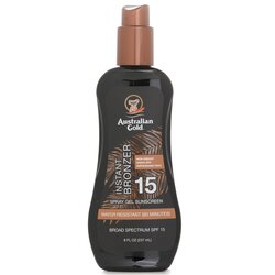 Australian Gold Spray Gel Sunscreen SPF 15 with Instant Bronzer 237ml/8oz