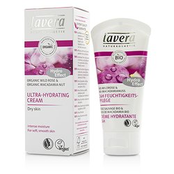 Lavera Organic Wild Rose & Macadamia Nut Ultra-Hydrating Cream - Dry Skin 50ml/1.69oz