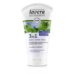 Lavera Organic Mint 3 In 1 Wash, Scrub, Mask 125ml/4.1oz