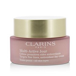 Clarins Multi-Active Day Targets Fine Lines Antioxidant Day Cream - For All Skin Types (Unboxed) 50ml/1.6oz