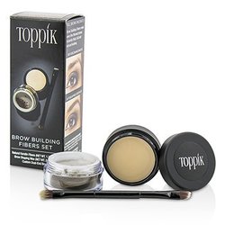 Toppik Brow Building Fibers Set - # Medium Brown -