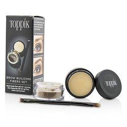 Toppik Brow Building Fibers Set - # Light Brown -