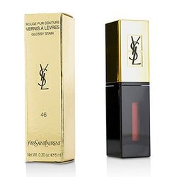 Yves Saint Laurent Rouge Pur Couture Vernis a Levres ملمع شفاه حريري - # 46 Rouge Fusain 6ml/0.2oz