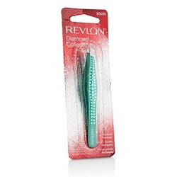 רבלון Slanted Tweezer פינצטה (אוסף היהלום)- Green (Green Rhinestones) -