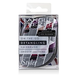 Tangle Teezer Compact Styler On-The-Go Detangling Hair Brush - # Lulu Guinness Vertical Lipstick Print 1pc
