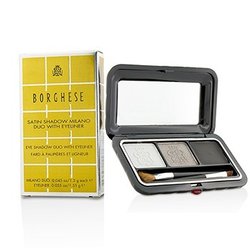 Borghese Satin Shadow Milano Duo With Eyeliner - # 03 Platinum Pietra 4.15g/0.145oz