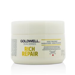 Goldwell Dual Senses Rich Repair Tratamiento de 60Seg (Regeneración Para Cabello Dañado) 200ml/6.7oz