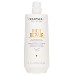 Goldwell Dual Senses Rich Repair Restoring Shampoo (Regeneration For Damaged Hair) 1000ml/33.8oz
