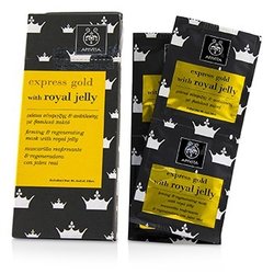 Apivita Express Gold Firming & Regenrating Mask with Royal Jelly (Box Slightly Damaged) 6x(2x8ml)