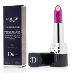 כריסטיאן דיור Rouge Dior Double Rouge Matte Metal Colour & Couture Contour Lipstick - # 582 Spicy Sweet