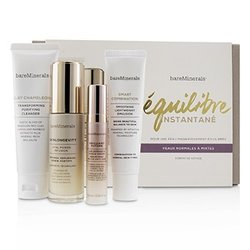 Bare Escentuals Balance To-Go Started Kit (Normal to Combination Skin): Clay Chameleon+Skinlongevity+Brilliant Future+Smart Combination 4pcs