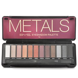 BYS Eyeshadow Palette (12x Eyeshadow, 2x Applicator) 12g/0.42oz