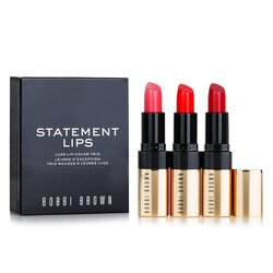 Bobbi Brown Trío de Color de Labios de Lujo - #20 Retro Coral, #26 Retro Red, #29 Sunset Orange 3x3.8g/0.13oz