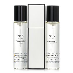 Chanel Woda perfumowana i dwa wkłady No.5 L'Eau Eau De Toilette Purse Spray And 2 Refills 3x20ml/0.7oz