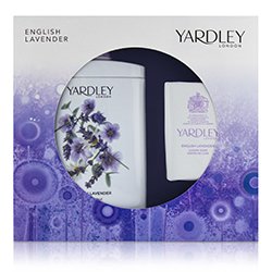 Yardley London English Lavender Corffet: Perfumed Talc 200g/7oz + Luxury Soap 100g/3.5oz 2pcs
