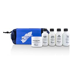 Baxter Of California Travel Starter Kit: Face Wash + Shave Formula + Moisturizer + Shave Balm + Shampoo + Bag (Packaging Slightly Defected) 5pcs + 1 Bag