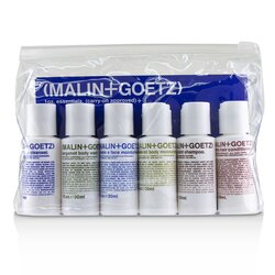MALIN+GOETZ 1oz. Набор: Graprfuit Очищающее Средство + Увлажняющее Средство для Лица + Гель для Душа + Увлажняющее Средство для Тела + Шампунь + Кондиционер 6pcs