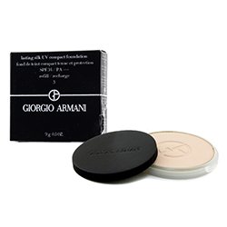 Giorgio Armani Lasting Silk UV Compact Foundation SPF 34 (Refill) - # 3 (Light Sand) (Box Slightly Damaged) 9g/0.3oz