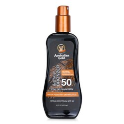 Australian Gold Gel en Spray Protectora Solar de Espectro Amplio SPF 50 Con Bronceador Instantáneo - #1 Fragrance 237ml/8oz