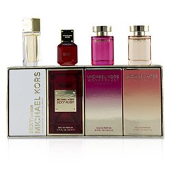 Michael Kors Miniature Coffret: Sexy Amber Eau De Parfum + Sexy Ruby Eau De Parfum + Wonderlust Essence Eau De Parfum + Wonderlust Eau De Parfum 4x4ml/0.14oz