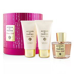 Acqua Di Parma Peonia Nobile Coffret: Eau De Parfum Spray 50ml/1.7oz + Bath And Shower Gel 50ml/1.7oz + Body Cream 50ml/1.7oz 3pcs