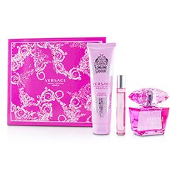 Versace مجموعة Bright Crystal Absolu: أو دو برفوم سبراي 90مل/3 أوقية + جل حمام ودش معطر 150مل/5 أوقية + أو دو برفوم رول 10مل/0.3 أوقية 3pcs