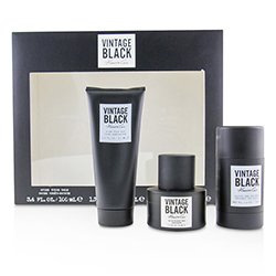 קנת קול Vintage Black Coffret: Eau De Toilette Spray 50ml/1.7oz + After Shave Balm 100ml/3.4oz + Alcohol Free Deodorant 75ml/2.6oz 3pcs