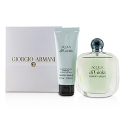 Giorgio Armani Acqua Di Gioia Coffret: Eau De Parfum Spray 100ml/3.4oz + Moisturizing Perfumed Body Lotion 75ml/2.5oz 2pcs