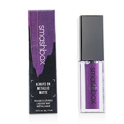 Smashbox Always On Metallic Matte Lipstick - Make It Reign (Purple With Purple Pearl) 4ml/0.13oz