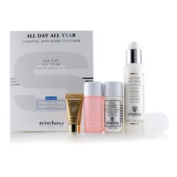 Sisley All Day All Year Essential Programa Anti-Envejecimiento: All Day All Year 50ml + Leche Limpiadora 30ml + Loción Tonificante Floral 30ml + Supremya en la Noche 5ml 4pcs
